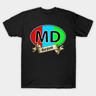 MARYLAND BANNER DESIGN T-Shirt